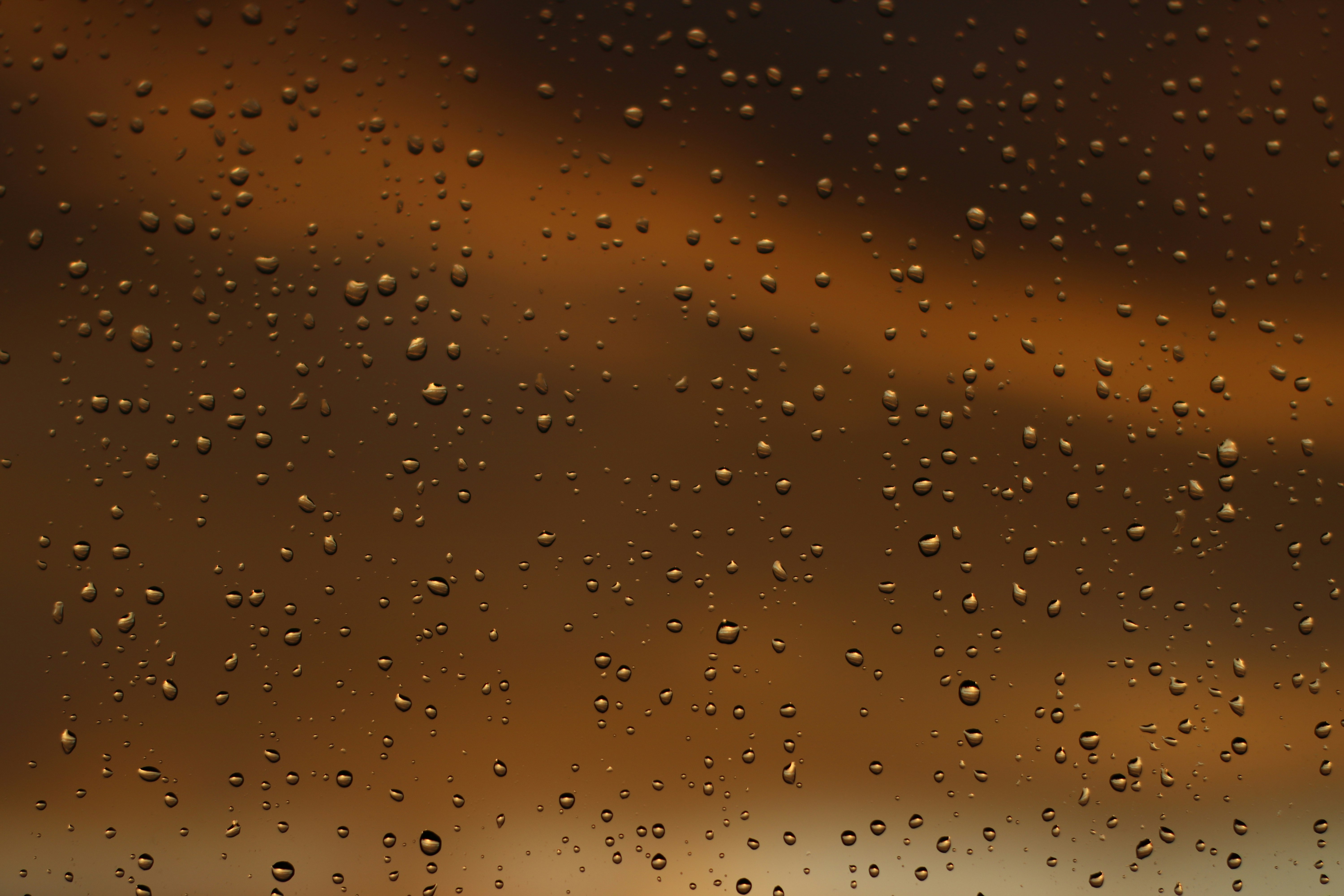 water droplets on glass pane